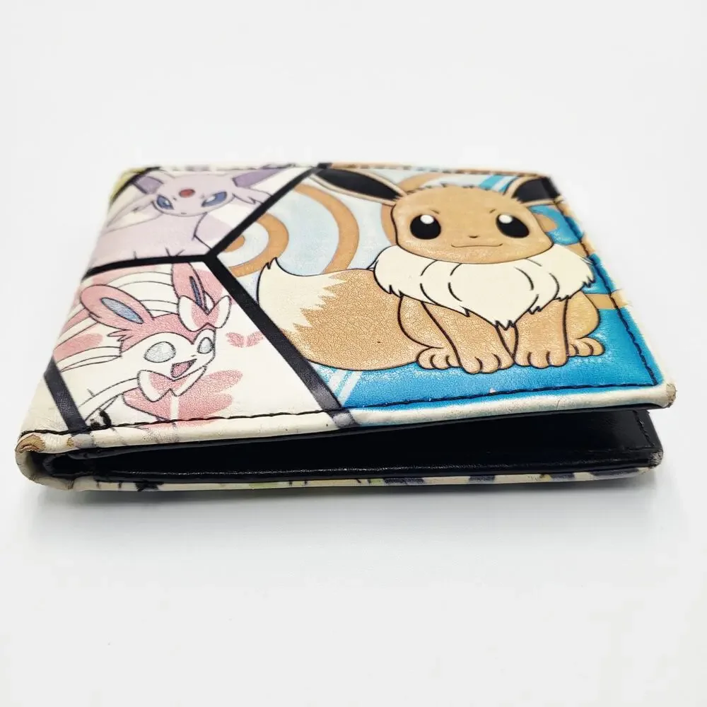 2016 Pokemon Eevee Evolutions Panel Faux Leather Bi-fold Wallet Espeon Sylveon - Picture 4 of 11